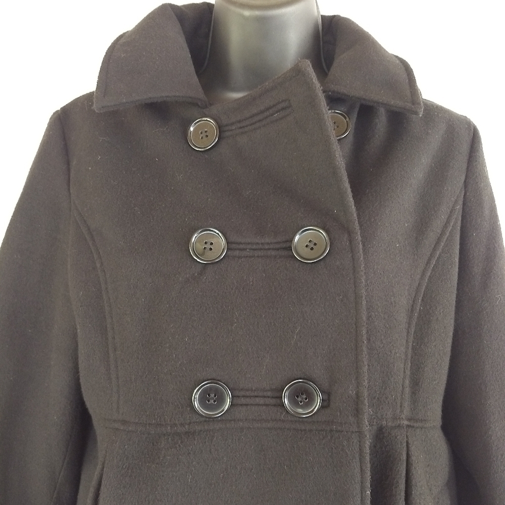 George▪️Black Hooded Dress Coat - Picture 3 of 7